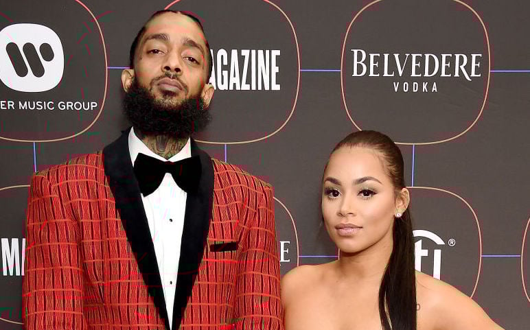 Nipsey Hussle and Lauren London at an event