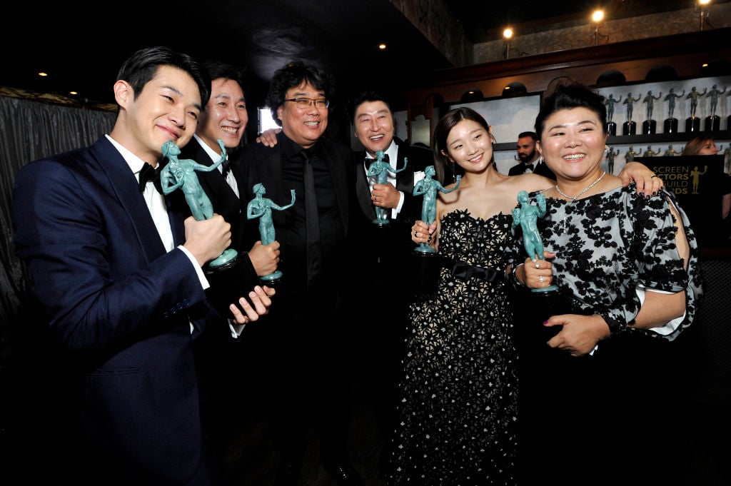Bong Joon-ho and the cast of 'Parasite' at the Screen Actors Guild Awards