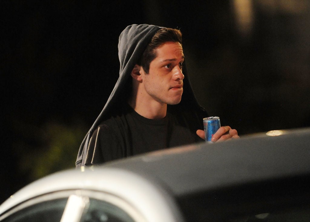 Pete Davidson on the set of 'The King of Staten Island'