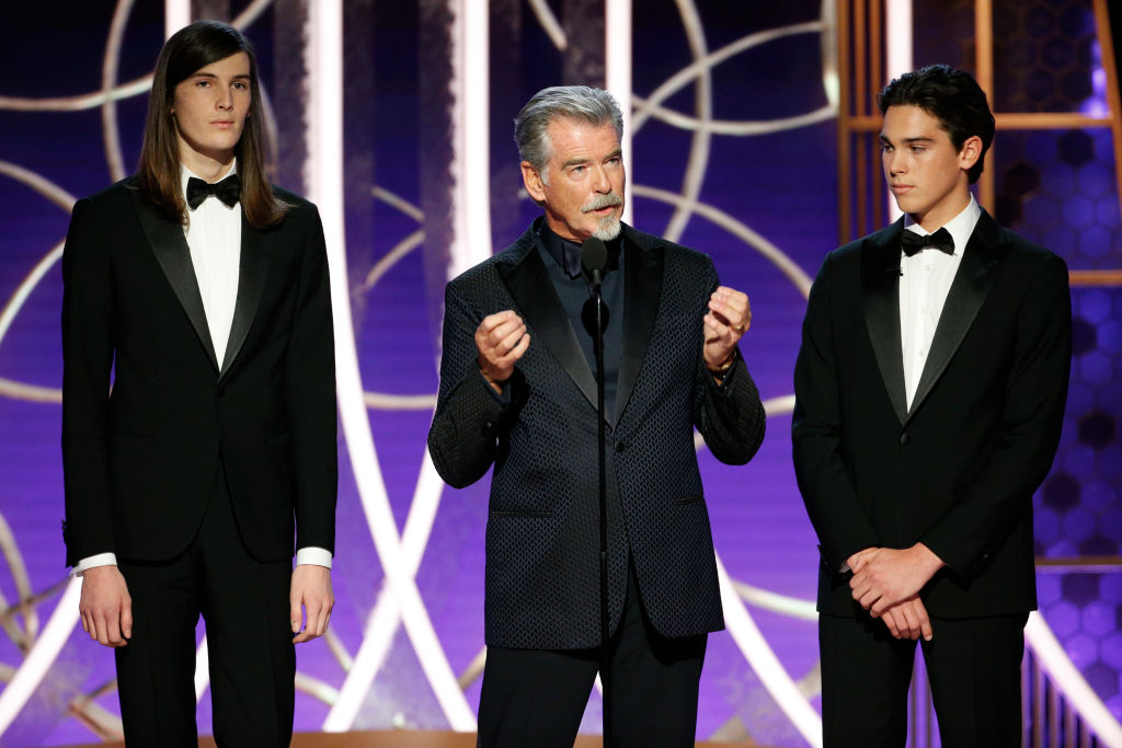 Pierce Brosnan at the Golden Globes