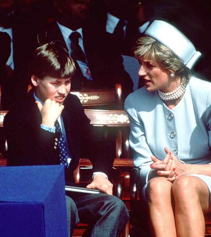 Prince William and Princess Diana
