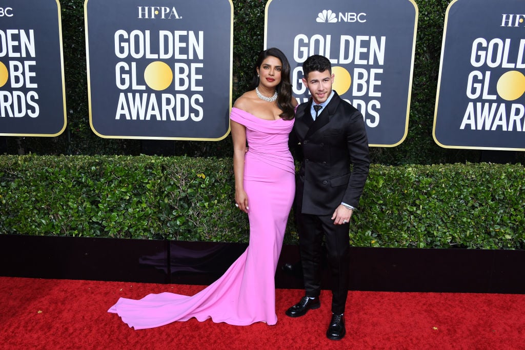Priyanka Chopra and Nick Jonas at the Golden Globes