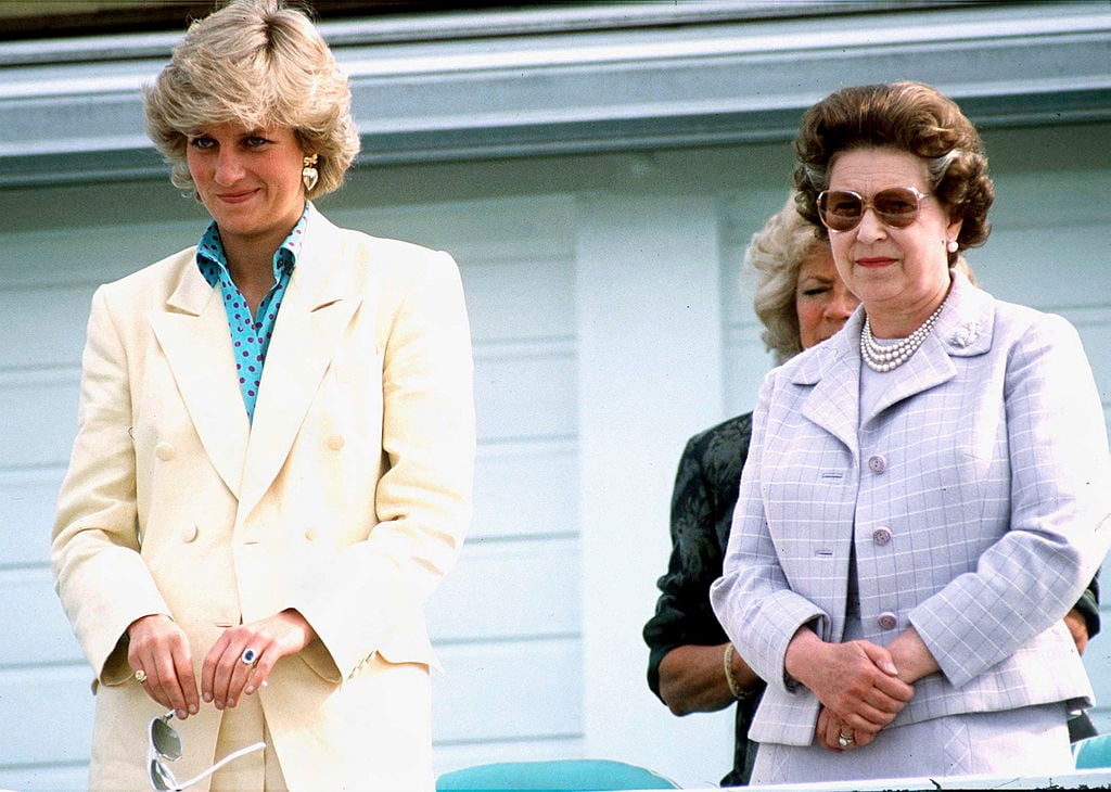 Queen Elizabeth and Princess Diana