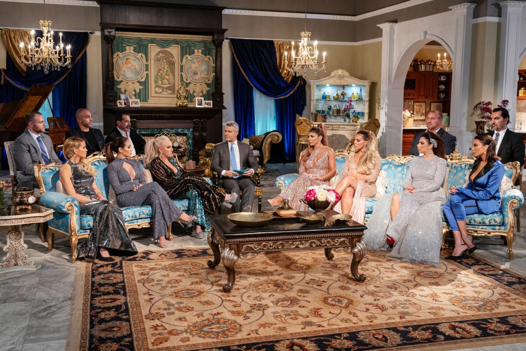Evan Goldschneider, Jackie Goldschneider, Joe Gorga, Melissa Gorga, Joe Benigno, Margaret Josephs, Andy Cohen, Teresa Giudice, Dolores Catania, Dr. David Principe, Jennifer Aydin, Danielle Staub, Dr. Bill Aydin