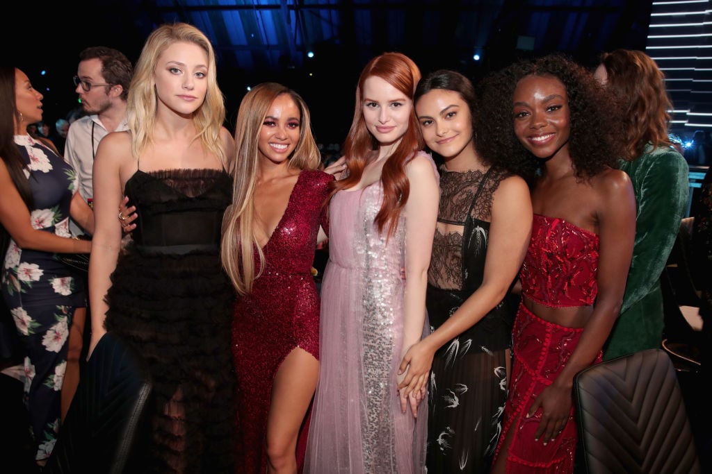 'Riverdale' stars Lili Reinhart, Vanessa Morgan, Madelaine Petsch, Camila Mendes, and Ashleigh Murray in 2018