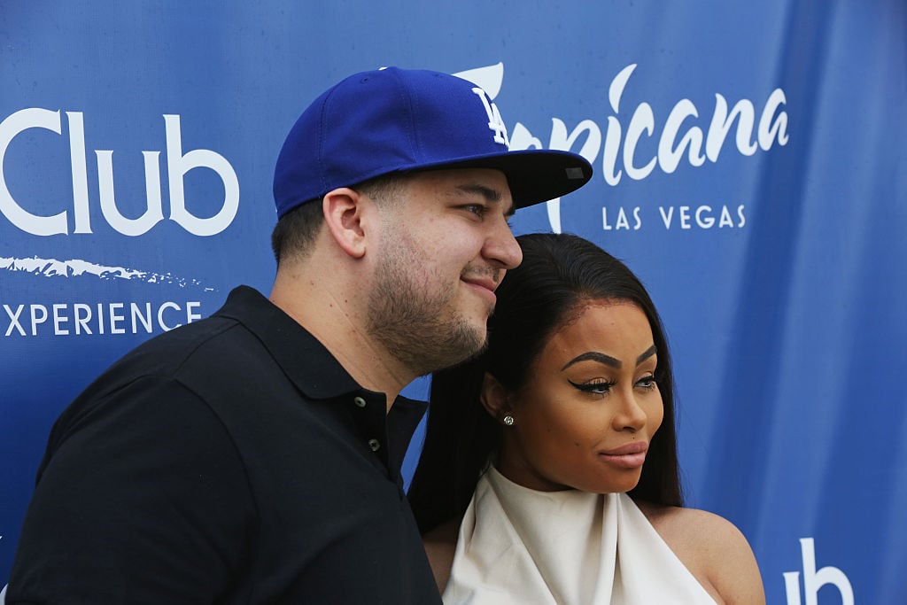 Rob Kardashian and Blac Chyna without daughter