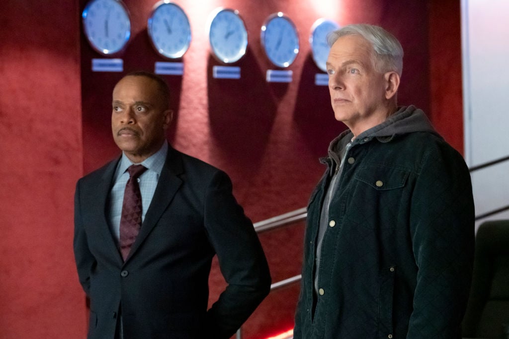 Rocky Carroll and Mark Harmon on NCIS. |  Bill Inoshita/CBS via Getty Images