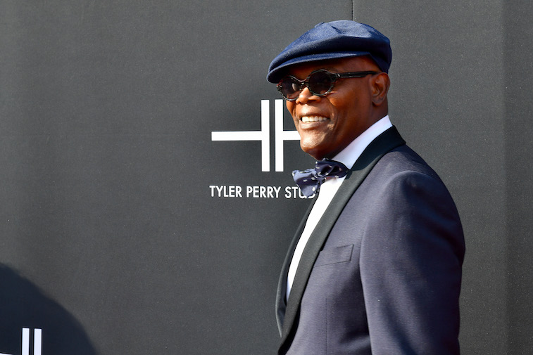 Samuel L Jackson on the red carpet