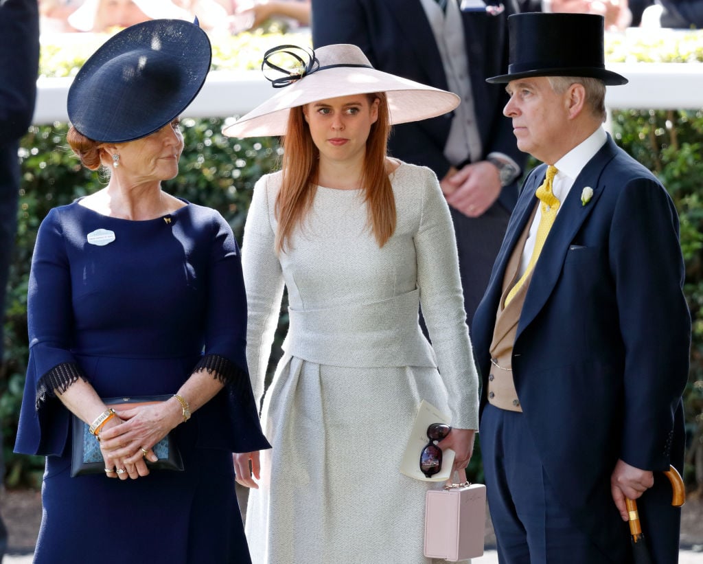 Sarah, Duchess of York, Princess Beatrice and Prince Andrew, Duke of York