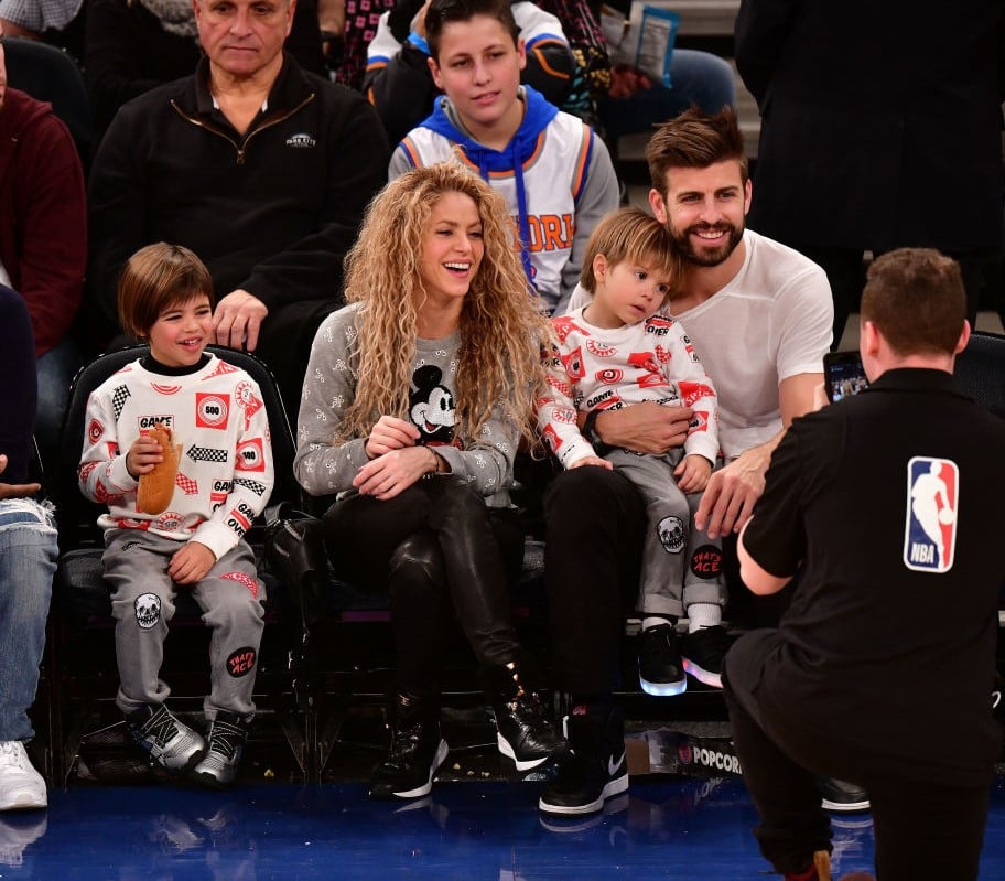 Shakira, Gerard Pique and their children