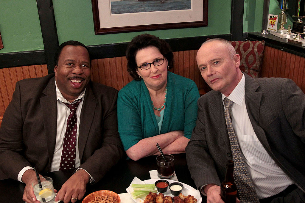 Leslie David Baker as Stanley Hudson, Phyllis Smith as Phyllis Vance, Creed Bratton as Creed Bratton
