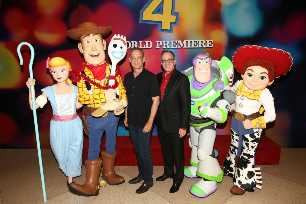 Tom Hanks and Tim Allen at the premiere of Disney and Pixar's 'TOY STORY 4'