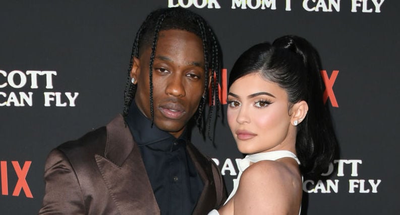 Travis Scott and Kylie Jenner on the red carpet in August 2019