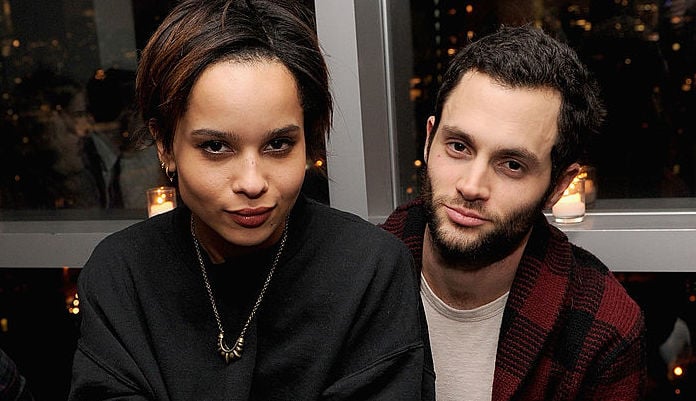 Zoe Kravitz and Penn Badgley in January 2013