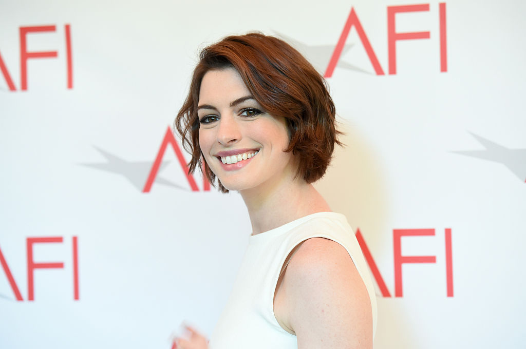 Anne Hathaway attends the 15th Annual AFI Awards at Four Seasons Hotel Los Angeles at Beverly Hills.