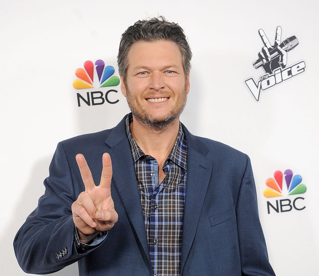 Blake Shelton arrives at NBC's "The Voice" Season 7.