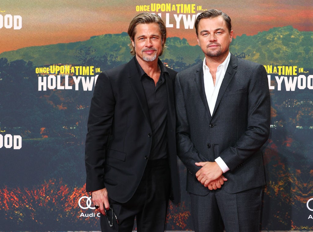 Brad Pitt and Leonardo DiCaprio at the premiere of "Once Upon A Time In Hollywood" 