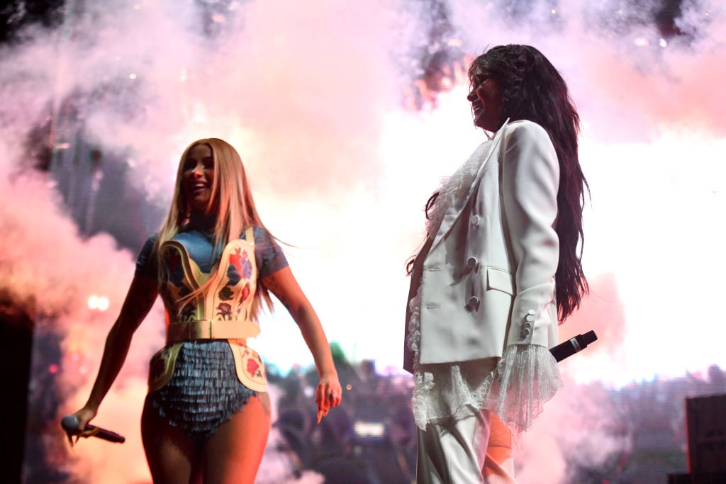  Cardi B and Selena Gomez perform at the 2019 Coachella Valley Music and Arts Festival 