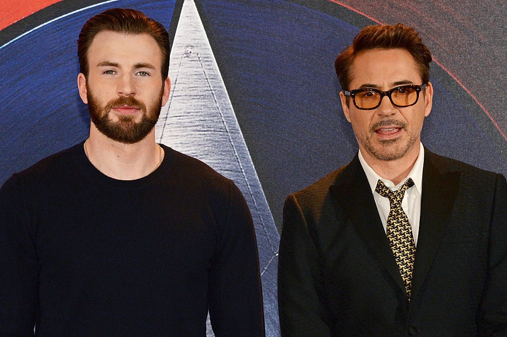Chris Evans and Robert Downey Jr.