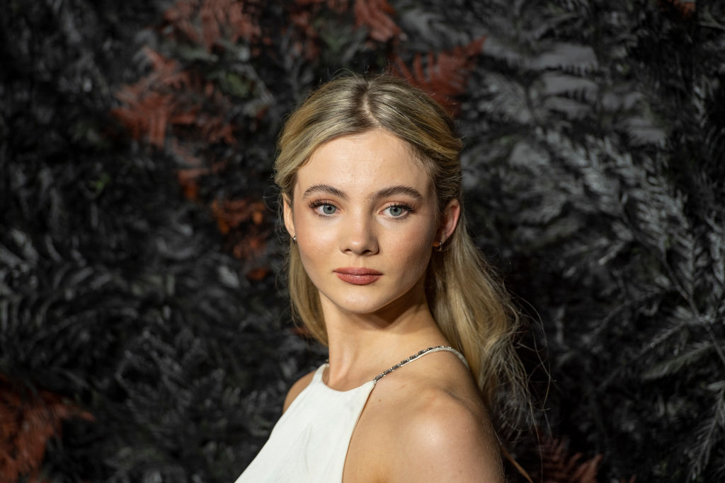 Freya Allan attends the World Premiere of Netflix's "The Witcher" at Vue West End in London.
