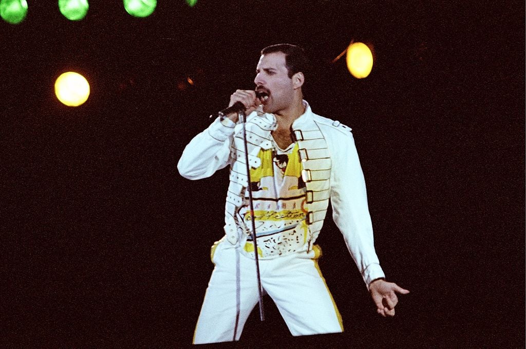 Freddie Mercurys Wildest Onstage Looks PHOTOS  Footwear News