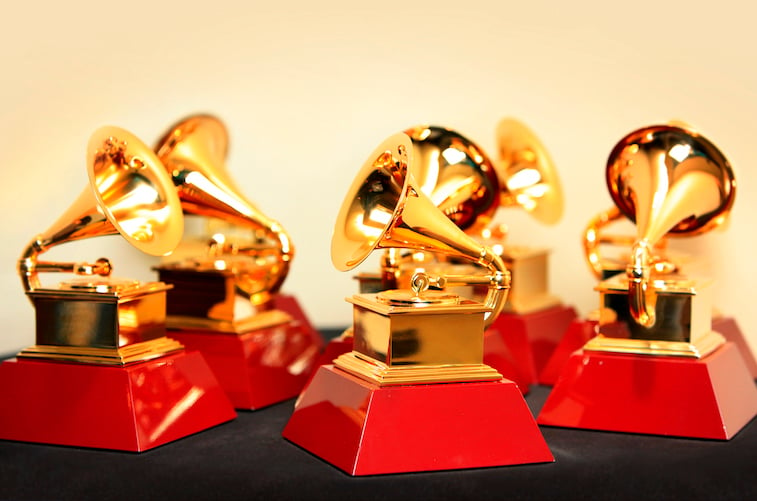 Photo of Grammy award statues