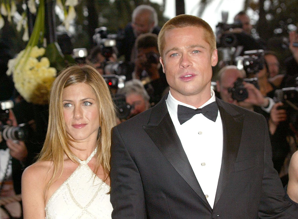 Jennifer Aniston and Brad Pitt at the 'Troy' Premiere during the 2004 Cannes Film Festival
