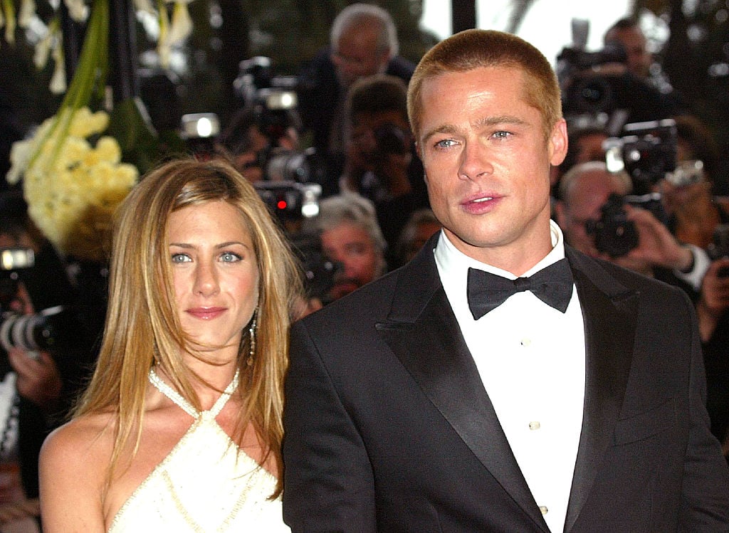 Jennifer Aniston and Brad Pitt during 2004 Cannes Film Festival