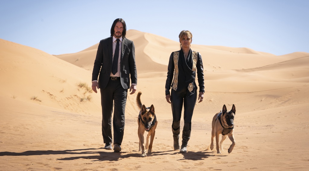 Keanu Reeves and Halle Berry in 'John Wick: Chapter 3 -- Parabellum