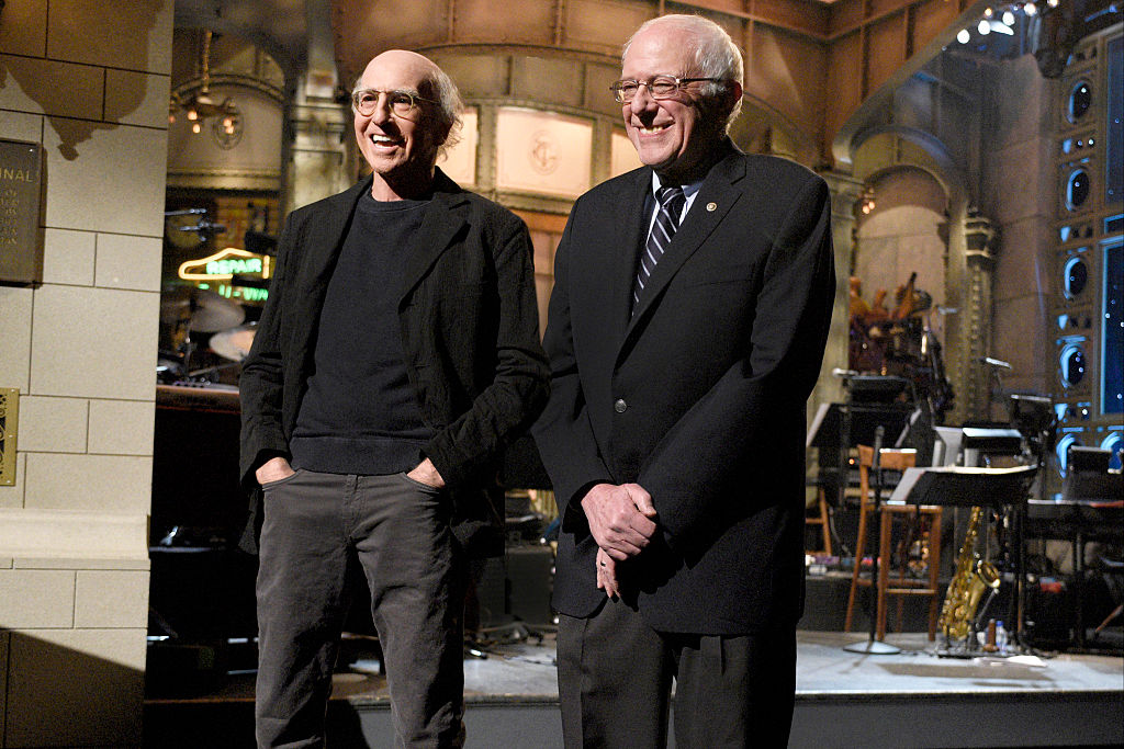Larry David and Senator Bernie Sanders on SNL