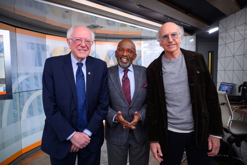 Bernie Sanders, Al Roker, and Larry David