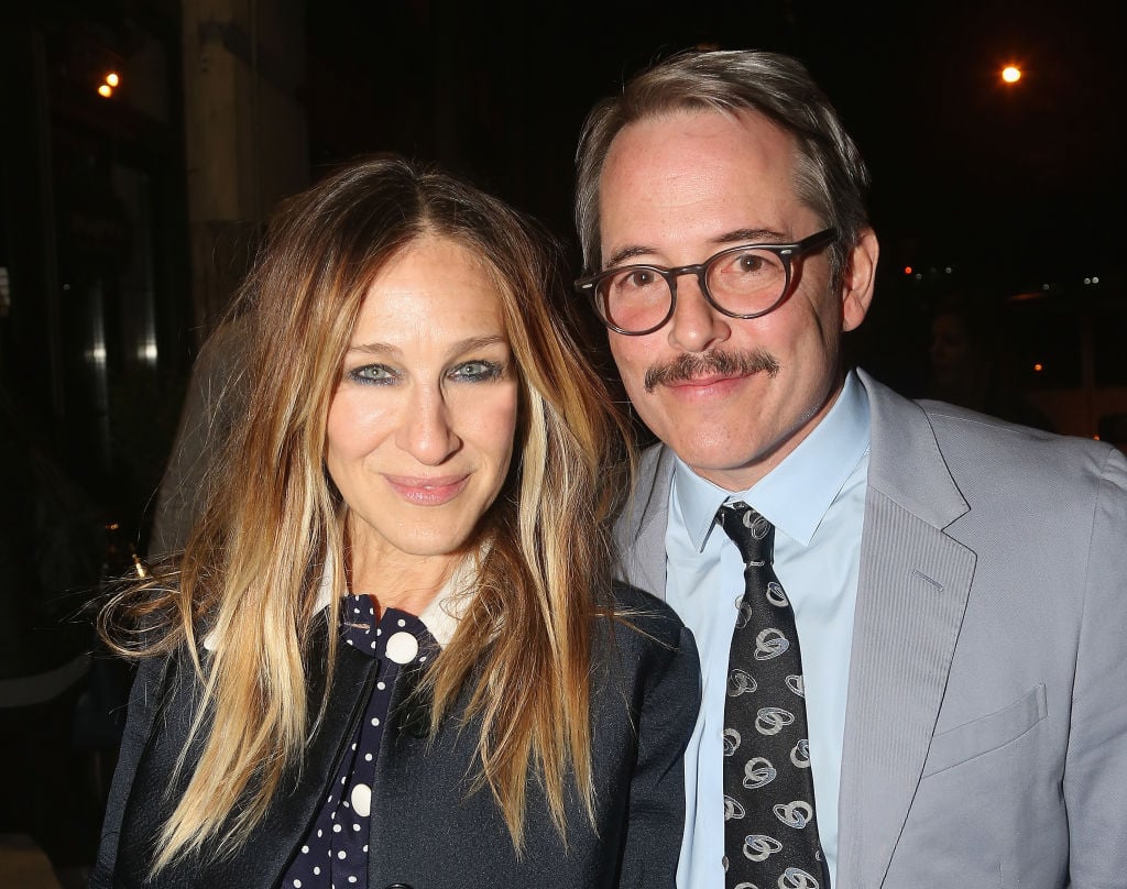 Sarah Jessica Parker and Matthew Broderick pose at the opening night after party.