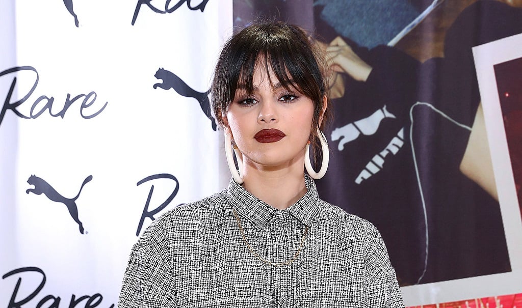 Selena Gomez poses during the Meet & Greet with Selena Gomez at PUMA Flagship on January 14, 2020 in New York City.