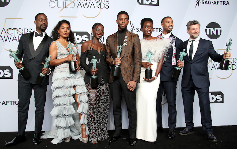 The cast of 'Black Panther' on the red carpet