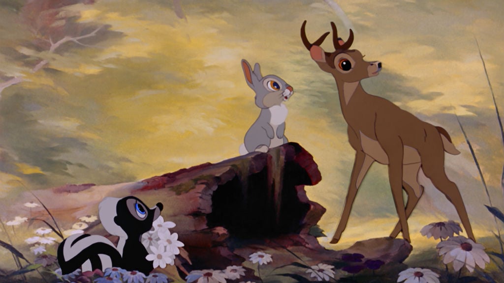 Laura Linney, Viola Davis, John Leguizamo, Jessica Alba, Owen Wilson, and Liev Schreiber of the second season of Disney Junior's "A Poem Is...," featuring characters from 'Bambi'