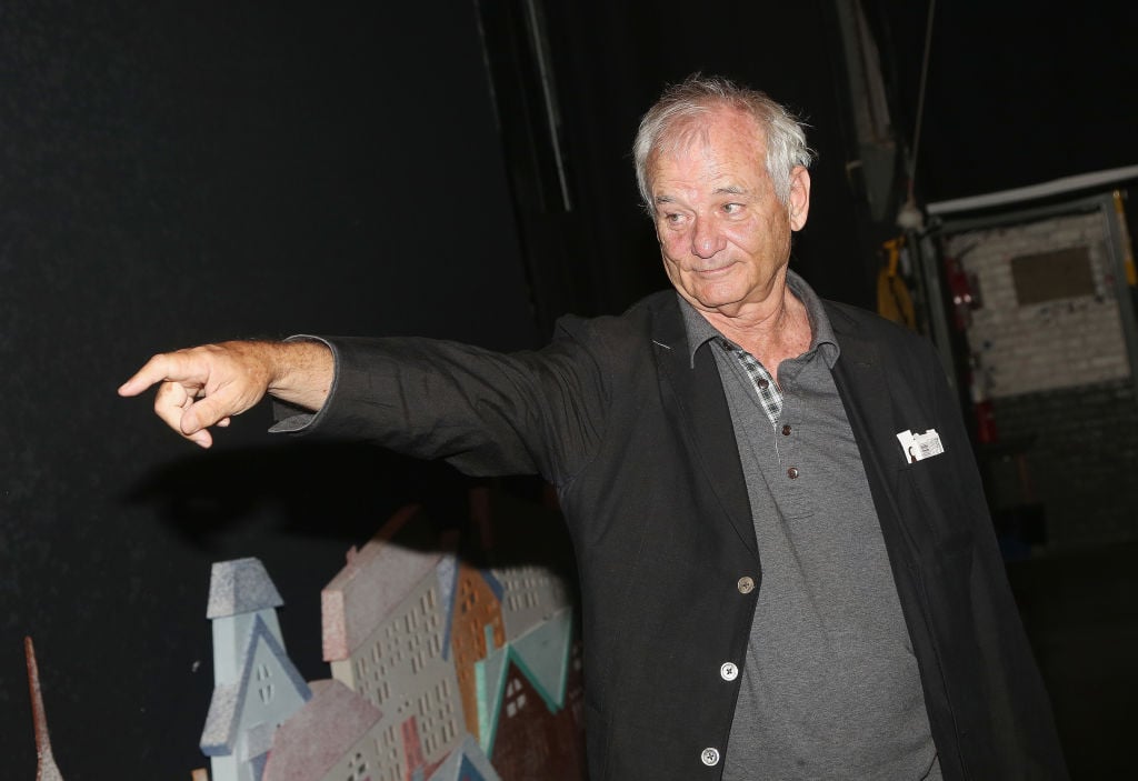 Bill Murray visits backstage 'Groundhog Day' on Broadway