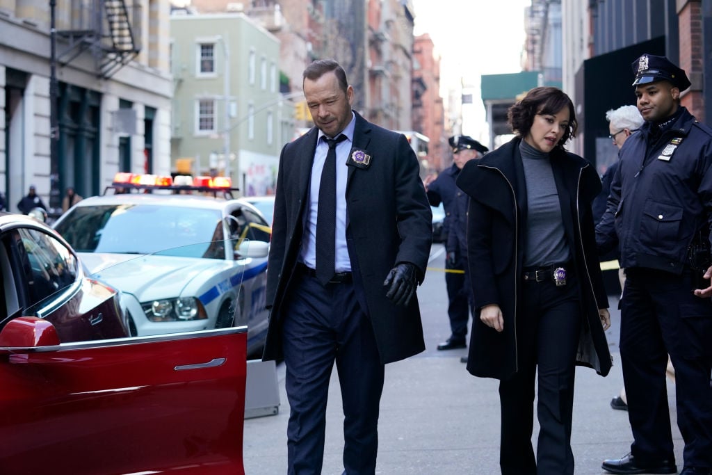 Donnie Wahlberg as Danny Reagan, Marisa Ramirez as Det. Maria Baez on 'Blue Bloods'