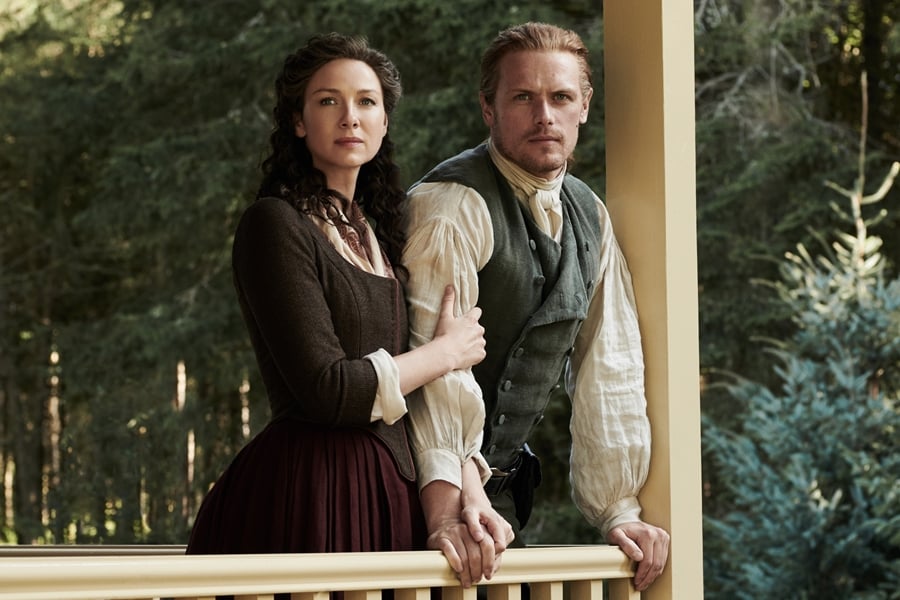 Caitriona Balfe and Sam Heughan