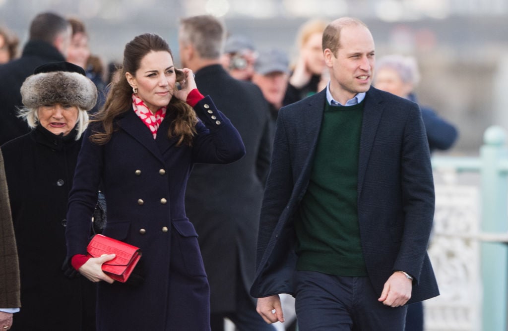 Catherine Duchess of Cambridge and Prince William visit Mumbles Pier