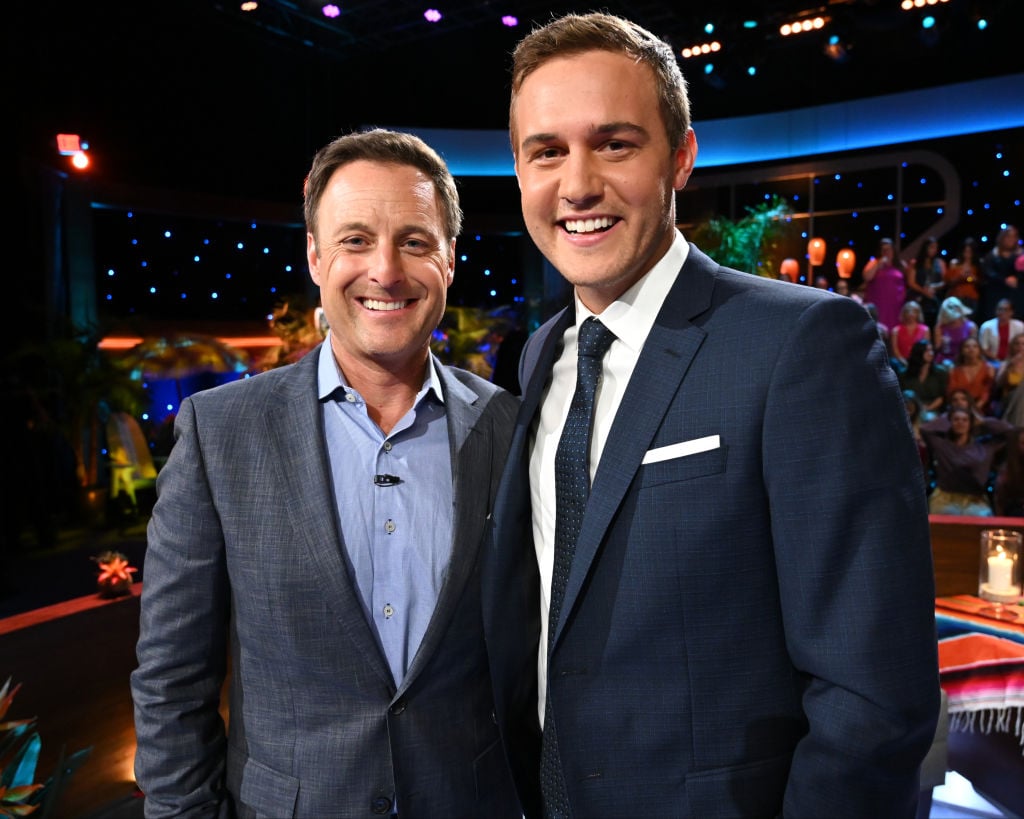 Peter Weber and Chris Harrison on The Bachelor