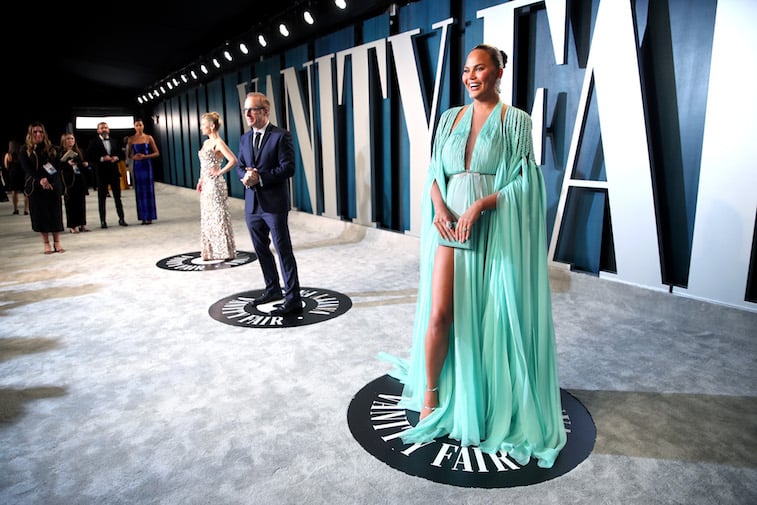 Chrissy Teigen at the Oscars