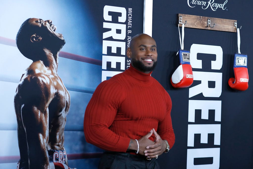 Corey Calliet at the Creed II premiere in New York |  John Lamparski/Getty Images