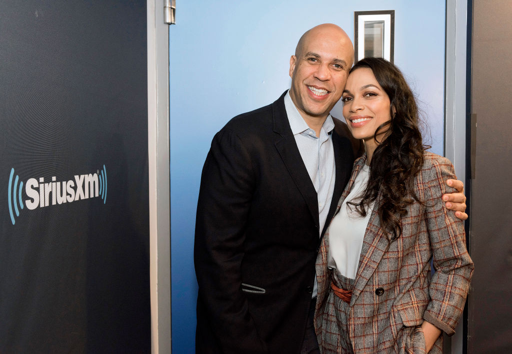 Cory Booker and Rosario Dawson
