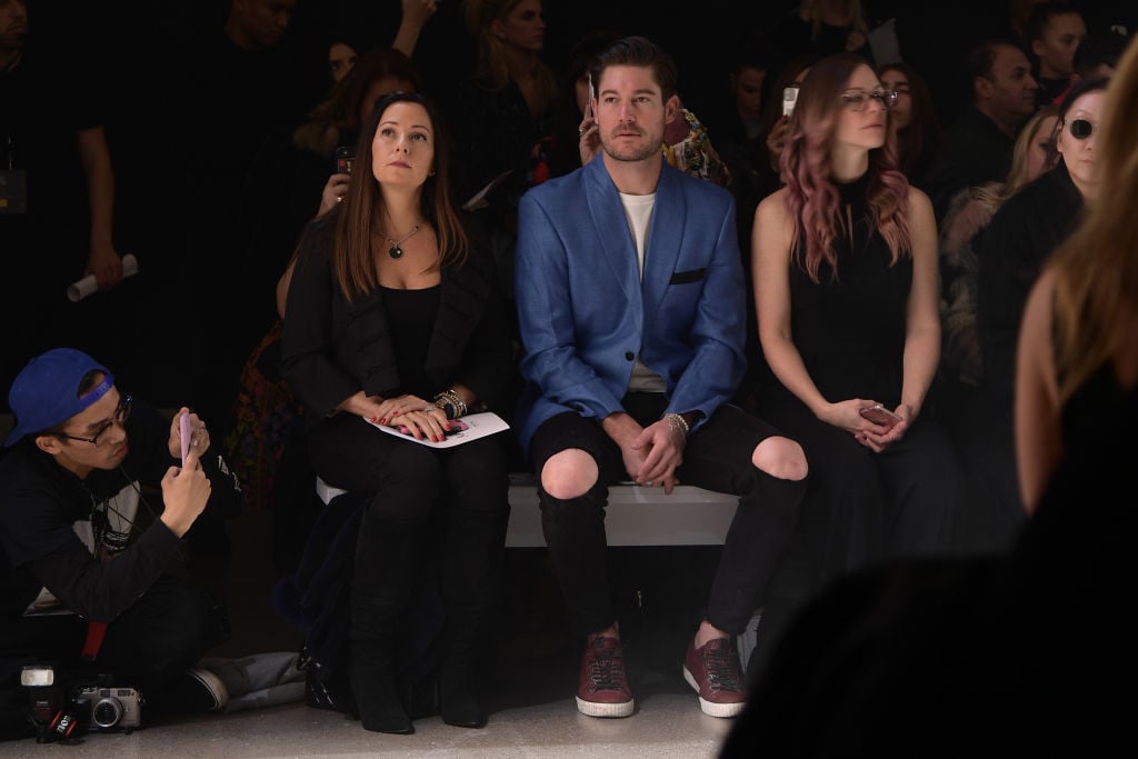 Craig Conover (C) attends the Nicole Miller fashion show during February 2020 - New York Fashion Week