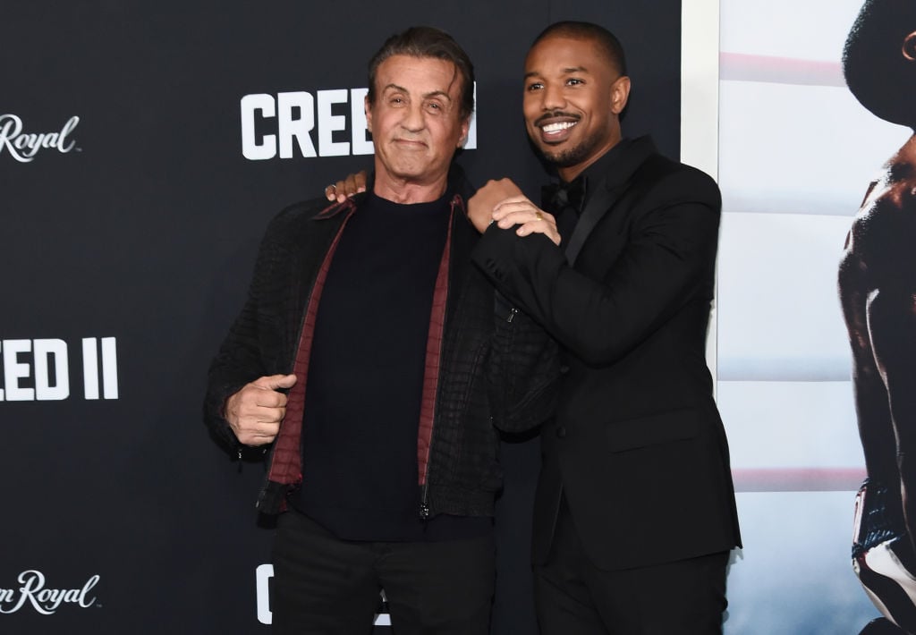 Michael B. Jordan and Sylvester Stallone