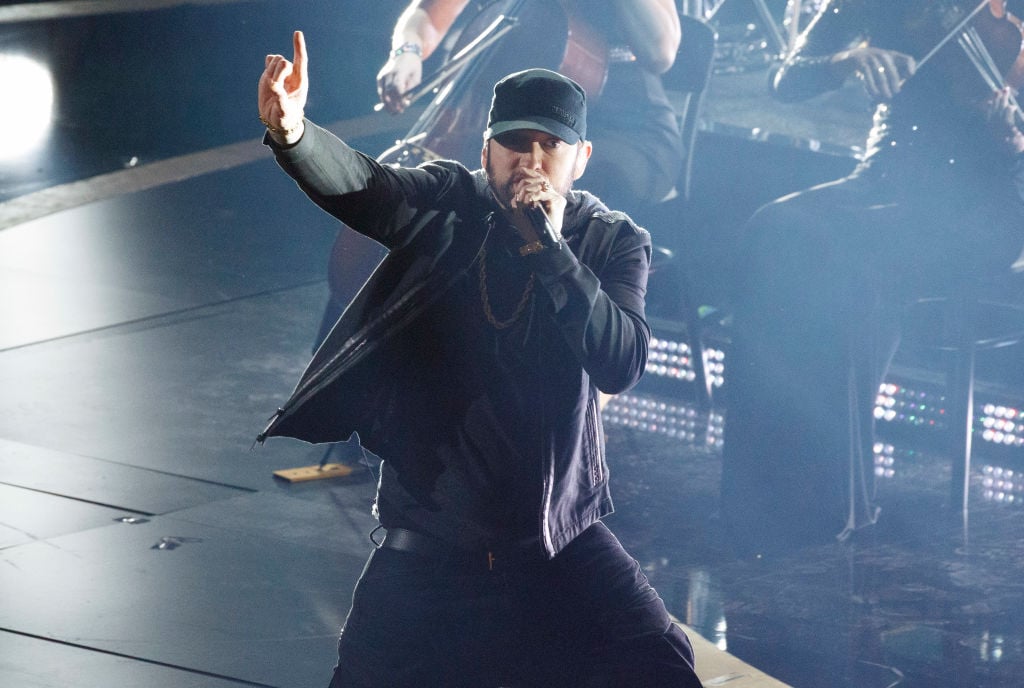 Eminem performs live at the 92nd Oscars