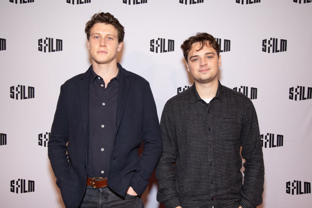 Actors George MacKay and Dean-Charles Chapman arrive at SFFILM screening of '1917'