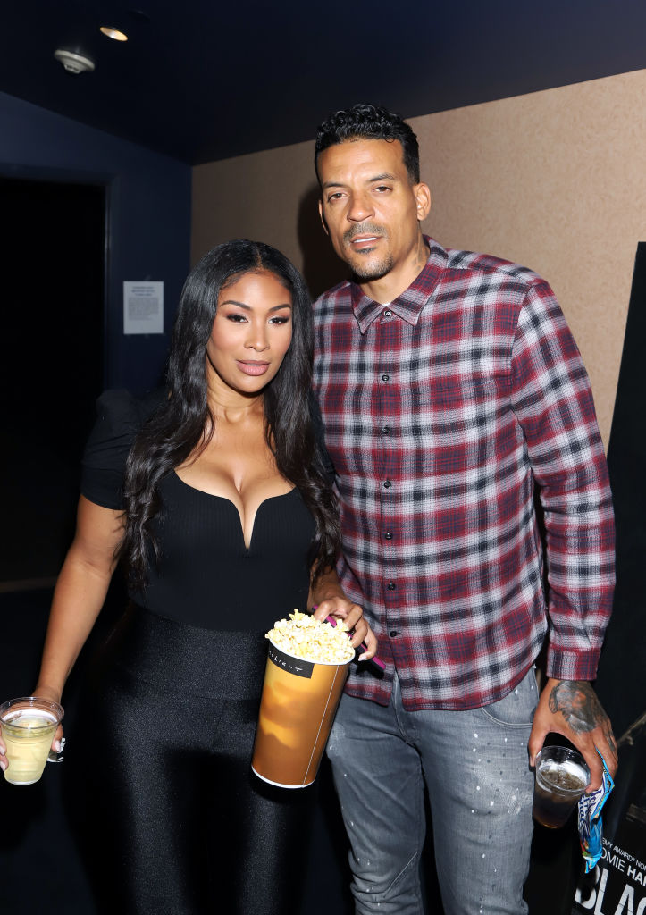 Anansa Sims and Matt Barnes