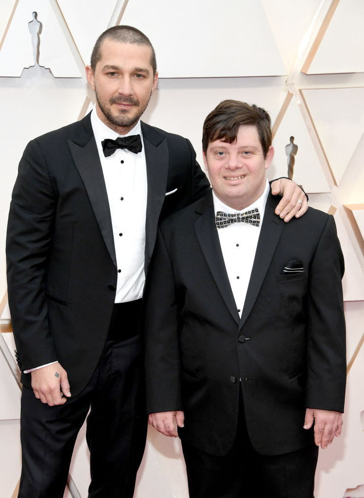 (L-R) Shia LaBeouf and Zack Gottsagen 