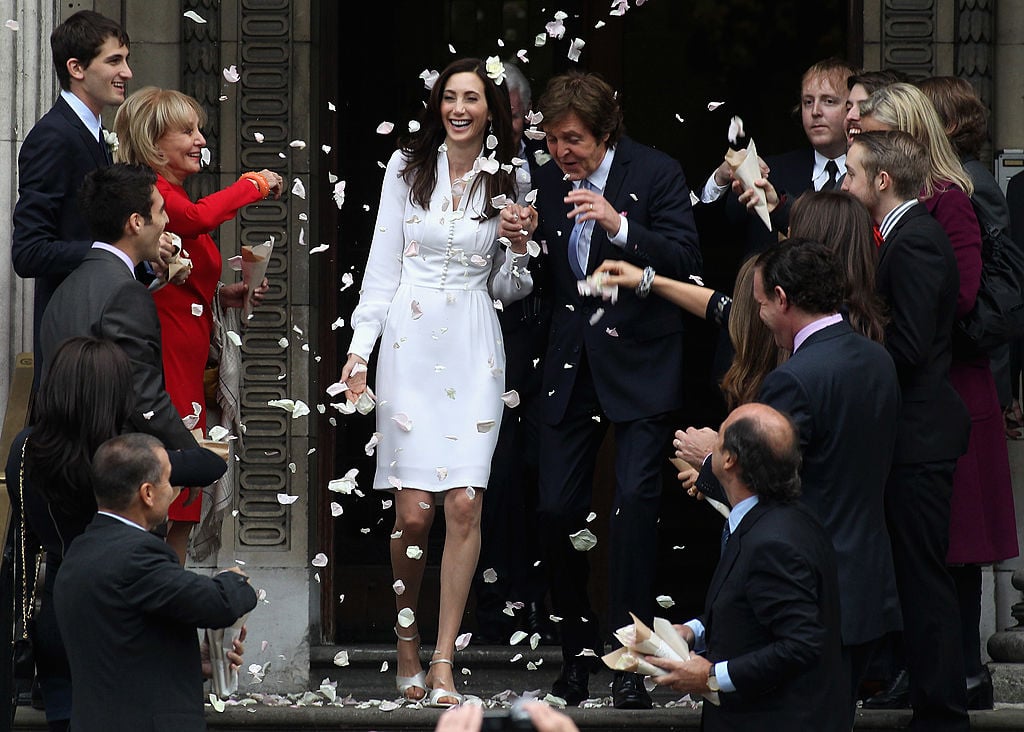 Paul McCartney and Nancy Shevell on their wedding day